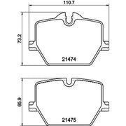 Mintex Rear Brake Pad Set MDB3389
