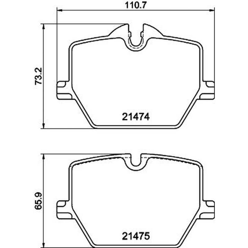 Mintex Rear Brake Pad Set MDB3389