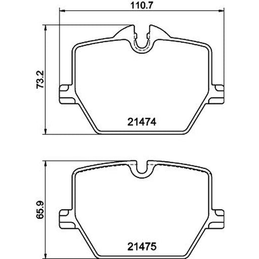 Mintex Rear Brake Pad Set MDB3389
