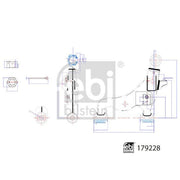 Febi Control/Trailing Arm Front Left 179228