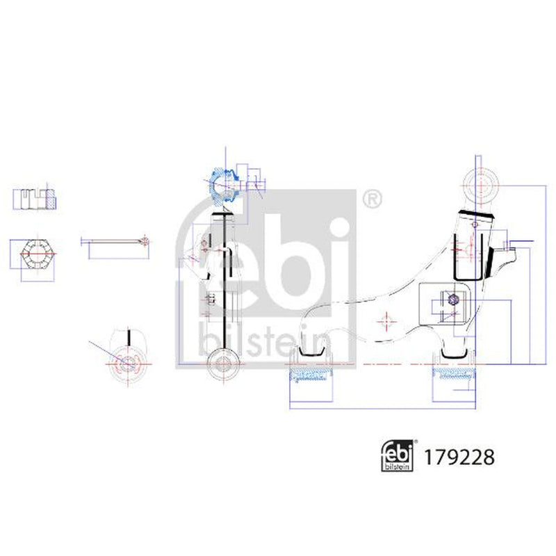 Febi Control/Trailing Arm Front Left 179228