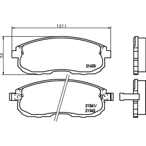 Mintex Front Brake Pad Set MDB1451