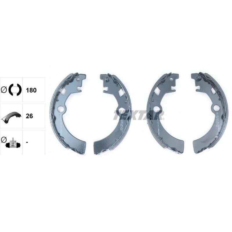 Textar Brake Shoe Set Axle Kit 91051400
