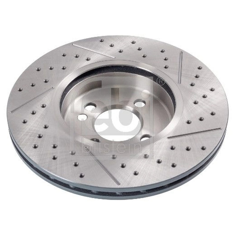Febi 2 x Perforated/Vented Front Brake Discs 43954