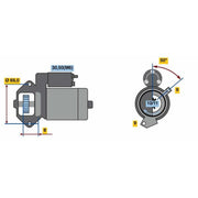 Bosch Starter Motor 12V 1.8kW 10 Teeth 0 986 022 670
