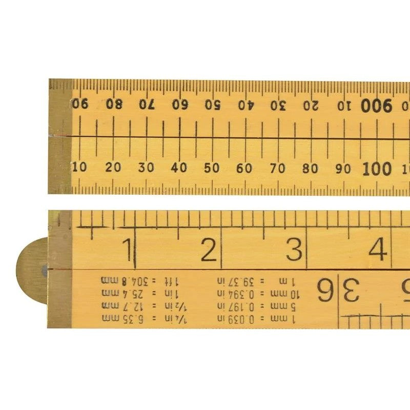 R.S.T. Wooden 4 Fold Rule 1m / 39in (Loose) - RSR073