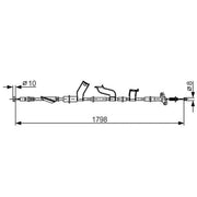 Bosch Handbrake Cable Right Rear 1 987 482 788