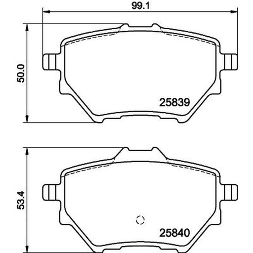 DON Rear Brake Pad Set PCP1999