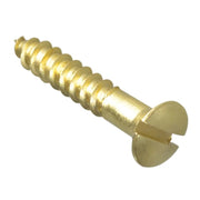 ForgeFix Wood Screw Slotted CSK Brass 1in x 8 ForgePack 16 - FPCSK18BR