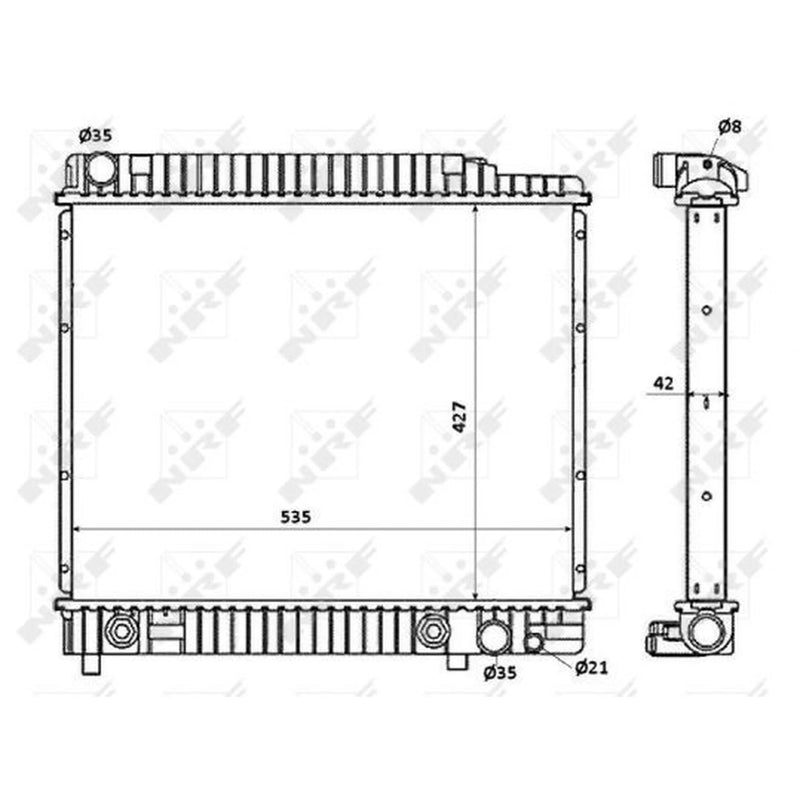 NRF Engine Radiator 58348