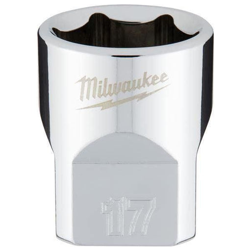 Milwaukee 3/8 Drive Socket Metric Standard 17mm 4932478347 Milwaukee  - Town Parts