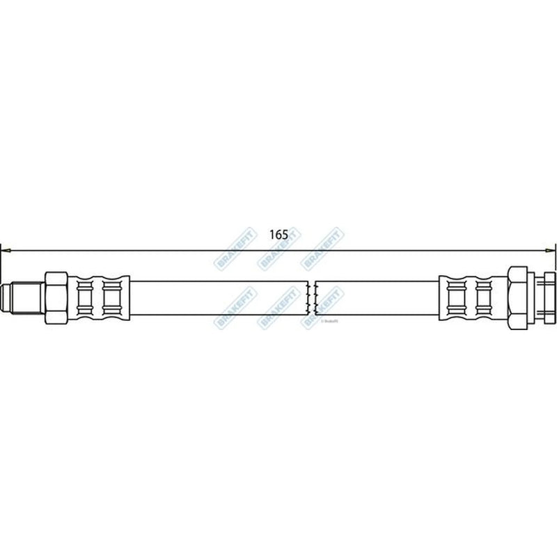 Apec Brake Hydraulic Hose Line Rear BHO4146