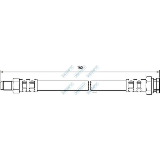 Apec Brake Hydraulic Hose Line Rear BHO4146