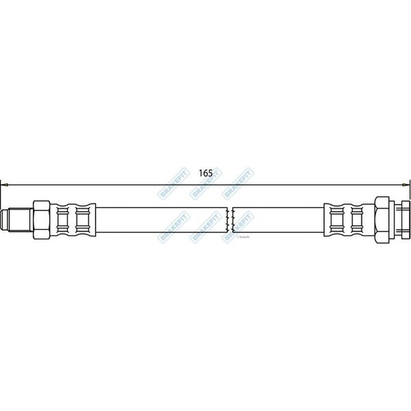 Apec Brake Hydraulic Hose Line Rear BHO4146