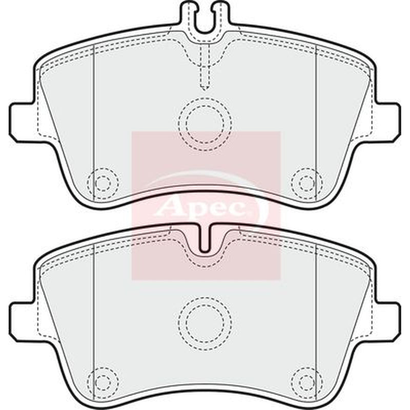 Apec Front Brake Pad Set PAD1166