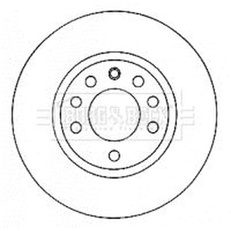Borg & Beck 2 x Vented Front Brake Discs BBD4580