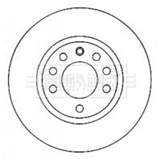 Borg & Beck 2 x Vented Front Brake Discs BBD4580