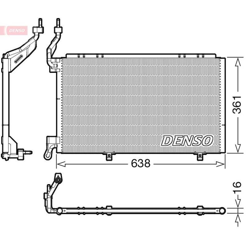Denso Air Conditioning Condenser DCN10039