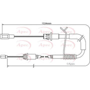 Apec Handbrake Cable Left Rear CAB1189