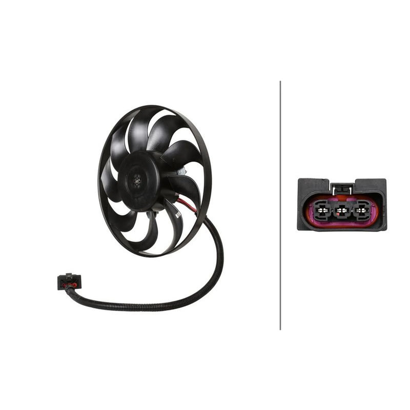 Hella Engine Cooling Fan Left 8EW 366 420-321