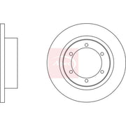 Apec 2 x Solid Rear Brake Discs DSK4210