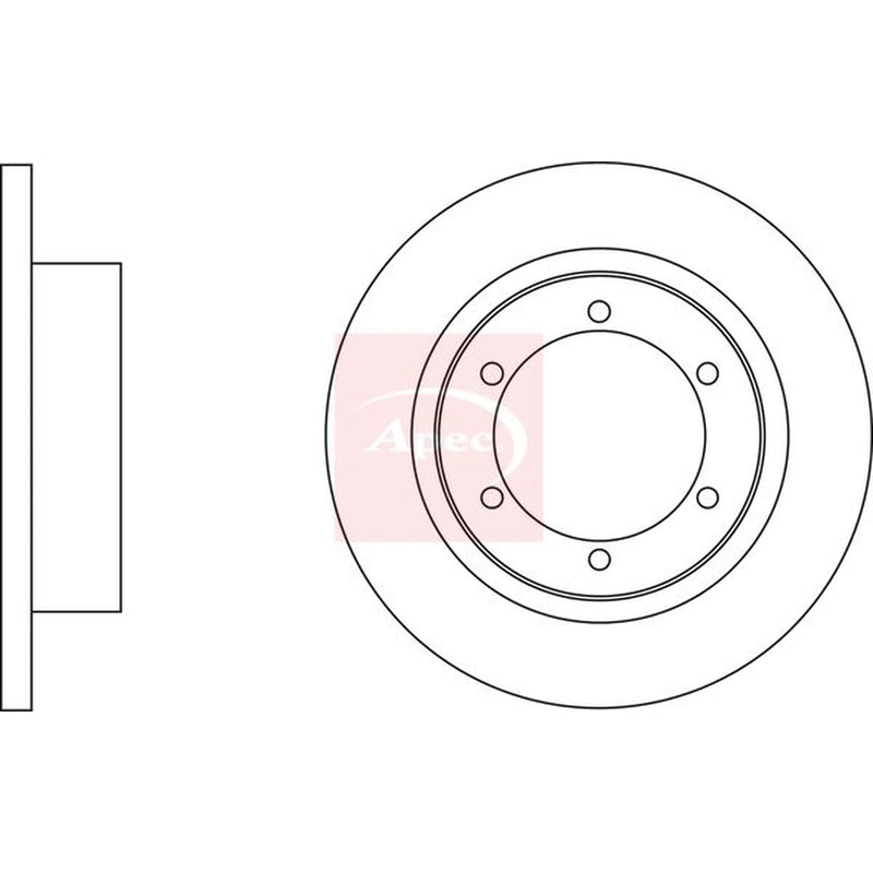 Apec Rear Brake Discs DSK2885