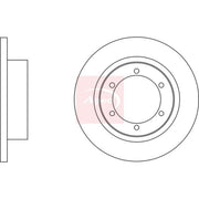 Apec 2 x Solid Rear Brake Discs DSK4210