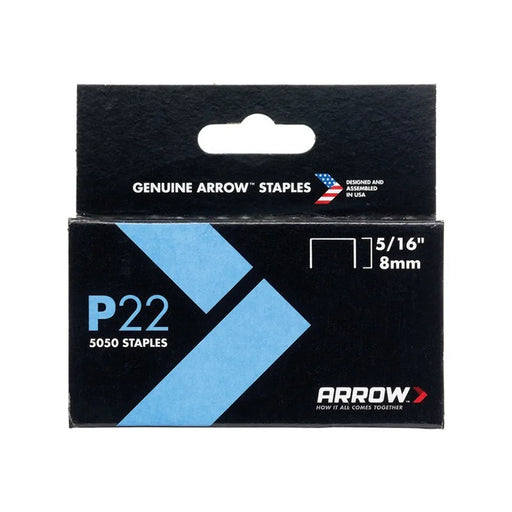 Arrow P22 Staples 8mm ( 5/16in) (Box 5050) - A225