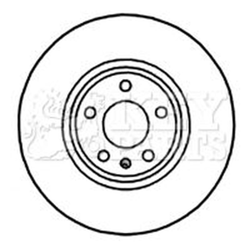 Key Parts 2 x Vented Front Brake Discs KBD5819S