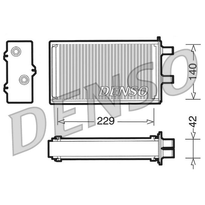 Denso Heater Matrix Core Heat Exchanger DRR13001