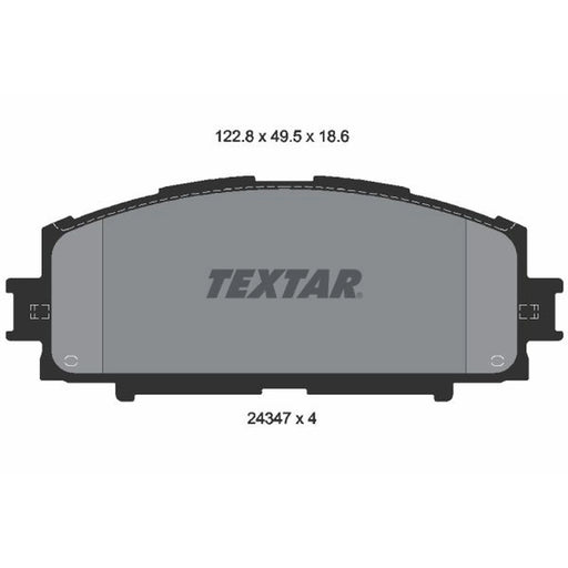 Textar Brake Pad Set 2434701