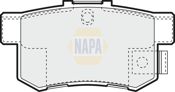 NAPA Rear Brake Solid Discs & Pads fits HONDA