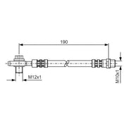 Bosch Brake Hydraulic Hose Line outer 1 987 476 719