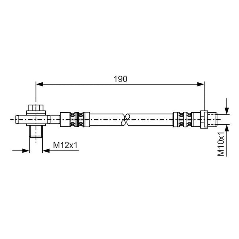 Bosch Brake Hydraulic Hose Line outer 1 987 476 719