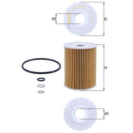 Mahle Engine Oil Filter OX 355/3D