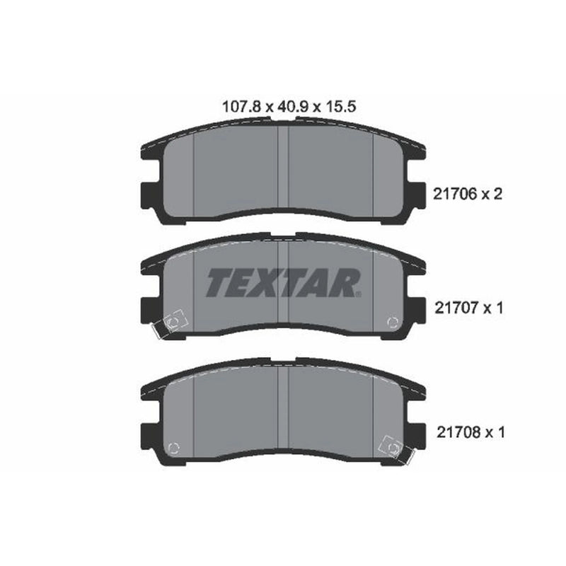 Textar Rear Brake Pad Set 2170602