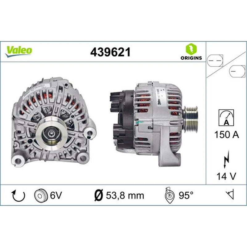 Valeo Car Alternator 12V 439621