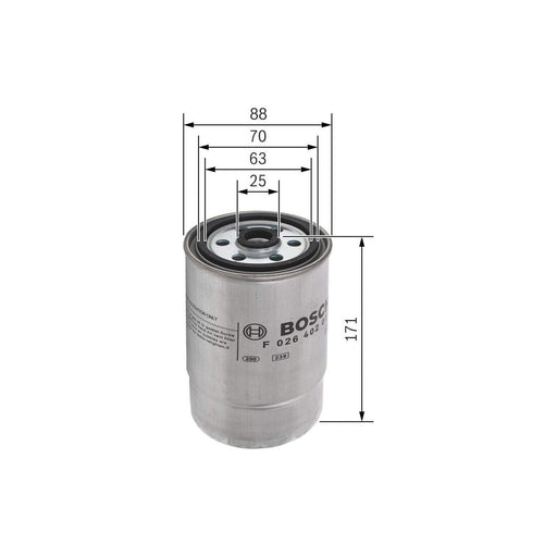 Bosch Car Fuel Filter N2013 Fits Citroen Relay Hdi 29|Hdi 33|Hdi 35 - 2.2 - 02-0 Bosch  - Town Parts