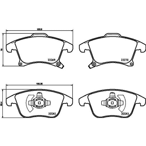 DON Front Brake Pad Set PCP2149