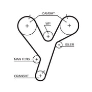 Gates Timing Belt & Water Pump Kit KP15446XS