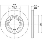 DON Rear Brake Discs PCD20512