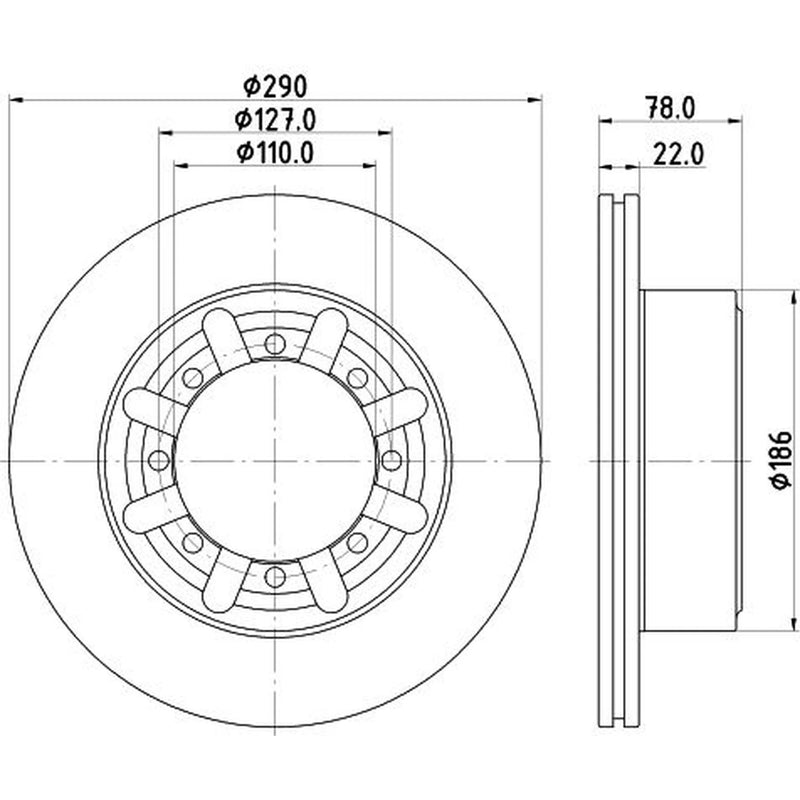 DON Rear Brake Discs PCD20512