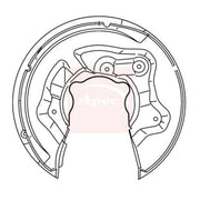 Apec Brake Disc Splash Guard Rear Left ASG1137