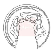Apec Brake Disc Splash Guard Rear Left ASG1137