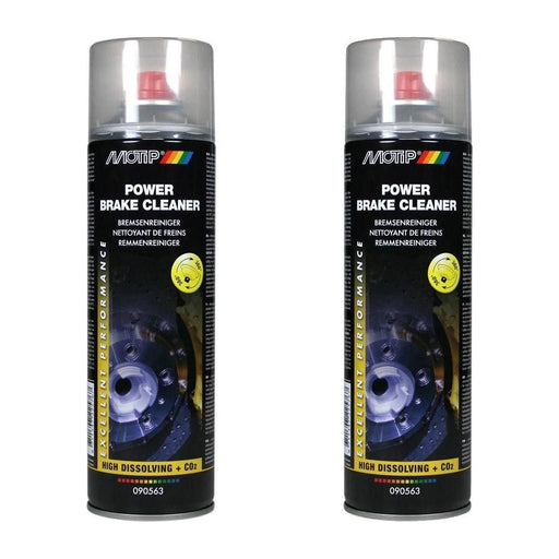 2  x 500 ML MOTIP POWER BRAKE CLEANER AEROSOL SPRAY German Large Can Motip  - Town Parts