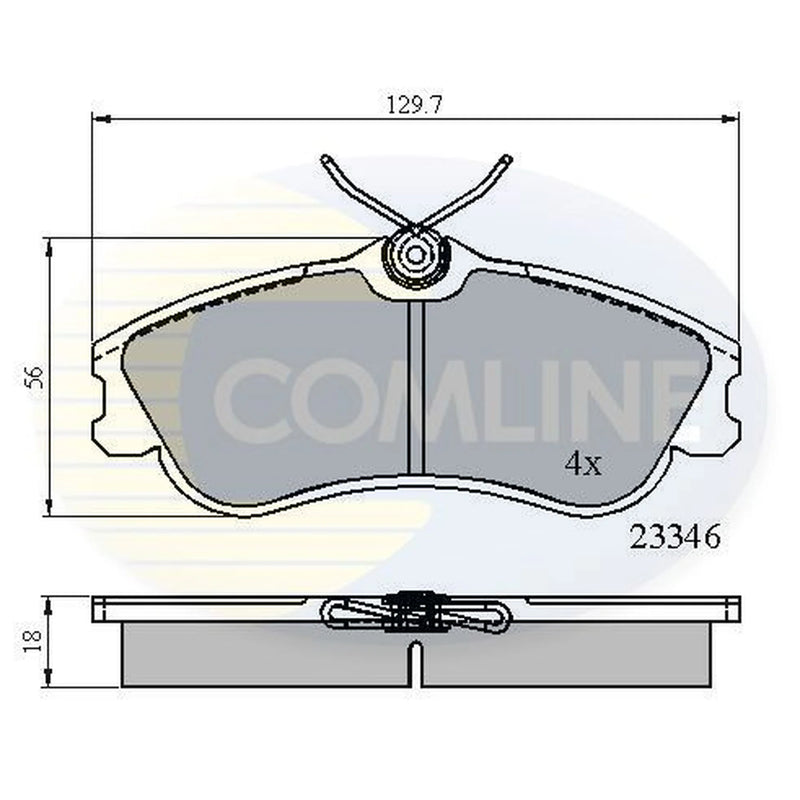 Comline 4 x Front Brake Pad Set CBP0892