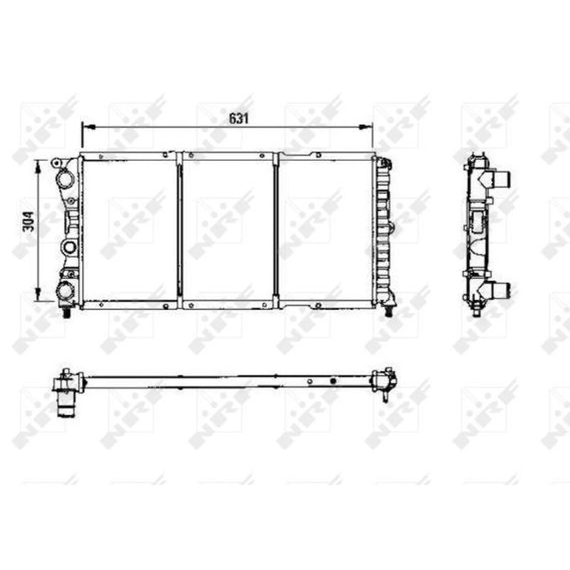 NRF Engine Radiator 58956