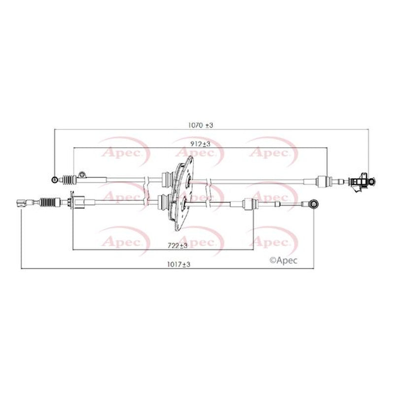 Apec Manual Transmission Cable Pull CAB7022