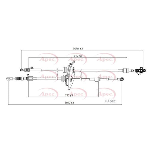 Apec Manual Transmission Cable Pull CAB7022