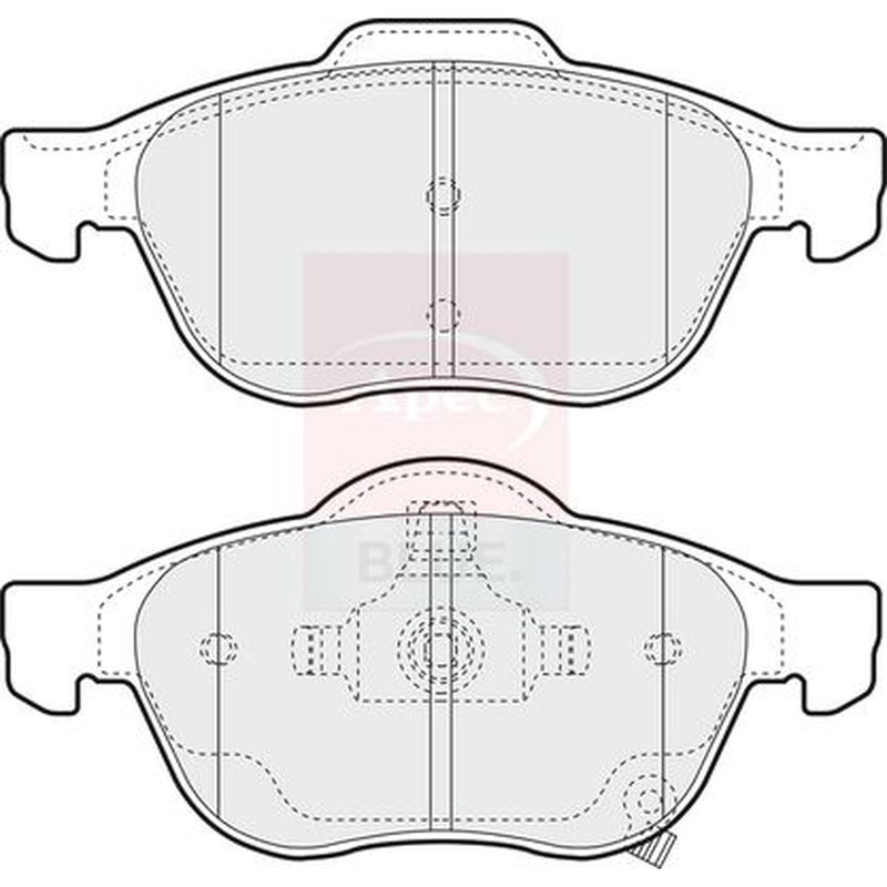 Apec Front Brake Pad Set PD3601